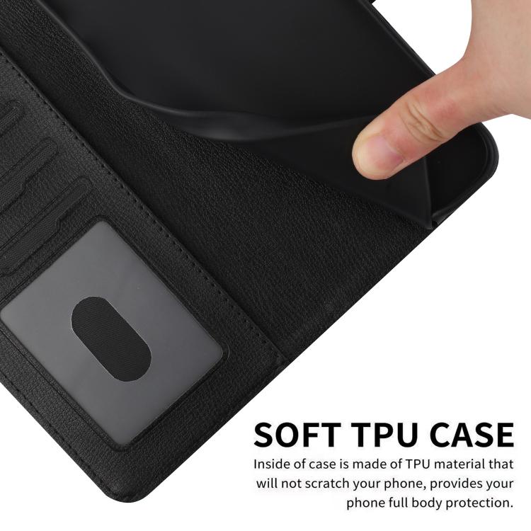 For iPhone 16e Cartoon Cats Leather Phone Case(Black) - iPhone 16e Cases by PMC TechLife | Online Shopping South Africa | PMC TechLife | Buy Now Pay Later Mobicred