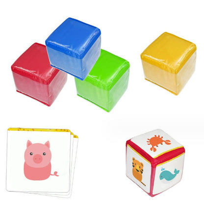 Children Soft Dice Throwing Toy Educational Aids(Four Dice) - Math Toys by PMC Jewellery | Online Shopping South Africa | PMC Jewellery | Buy Now Pay Later Mobicred