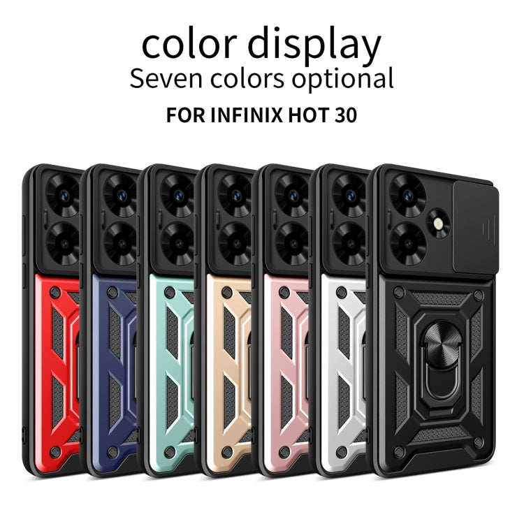 For Infinix Hot 30 Sliding Camera Cover Design TPU+PC Phone Case(Black) - Infinix Cases by PMC TechLife | Online Shopping South Africa | PMC TechLife | Buy Now Pay Later Mobicred
