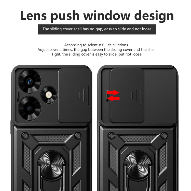 For Infinix Hot 30 Sliding Camera Cover Design TPU+PC Phone Case(Green) - free shipping - PMC TechLife - Order now!