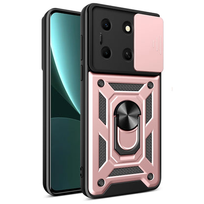 For Infinix Note 30i Sliding Camera Cover Design TPU+PC Phone Case(Rose Gold) - Infinix Cases by PMC Jewellery | Online Shopping South Africa | PMC Jewellery | Buy Now Pay Later Mobicred