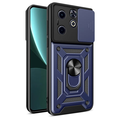 For Infinix Hot 40i / Smart 8 Sliding Camera Cover Design TPU+PC Phone Case(Blue) - Infinix Cases by PMC Jewellery | Online Shopping South Africa | PMC Jewellery | Buy Now Pay Later Mobicred