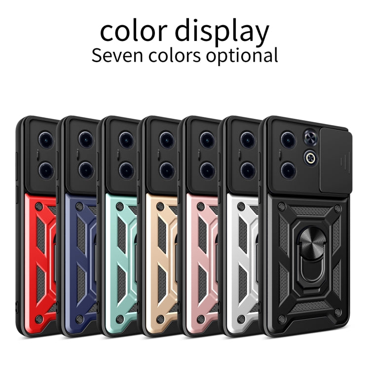 For Infinix Hot 40i / Smart 8 Sliding Camera Cover Design TPU+PC Phone Case(Gold) - Infinix Cases by PMC TechLife | Online Shopping South Africa | PMC TechLife | Buy Now Pay Later Mobicred