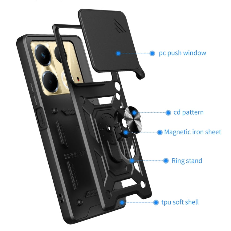 For Infinix Note 40 4G Sliding Camera Cover Design TPU+PC Phone Case(Rose Gold) - Infinix Cases by PMC TechLife | Online Shopping South Africa | PMC TechLife | Buy Now Pay Later Mobicred