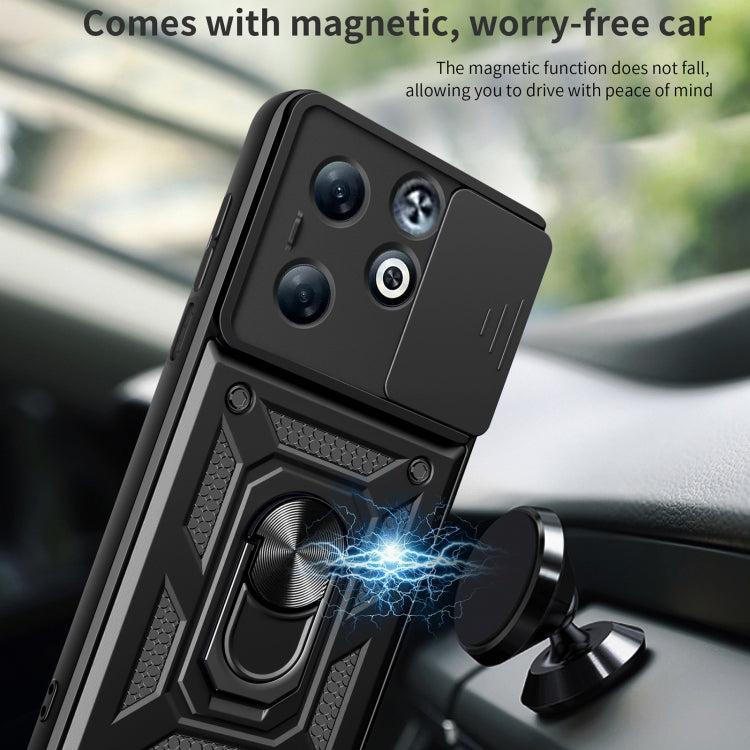 For Infinix Smart 8 Plus / 8 Pro Sliding Camera Cover Design TPU+PC Phone Case(Rose Gold) - Infinix Cases by PMC TechLife | Online Shopping South Africa | PMC TechLife | Buy Now Pay Later Mobicred