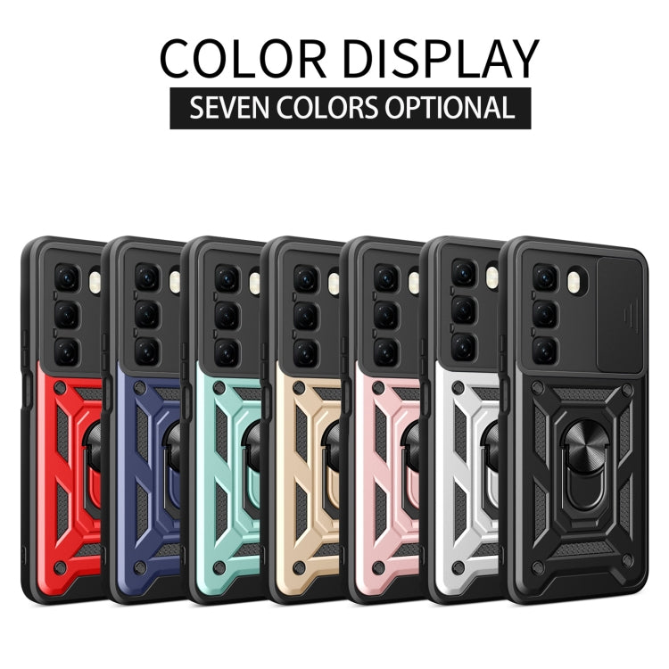 For Infinix Hot 50 4G Sliding Camera Cover Design TPU+PC Phone Case(Red) - free shipping - PMC TechLife - Order now!