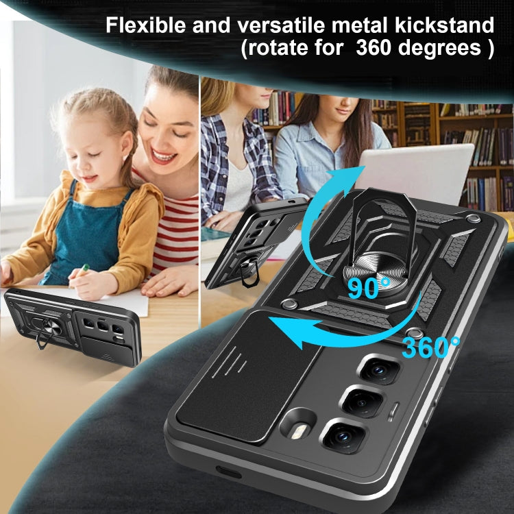 For Infinix Hot 50 Pro 4G Sliding Camera Cover Design TPU+PC Phone Case(Red) - free shipping - PMC TechLife - Order now!