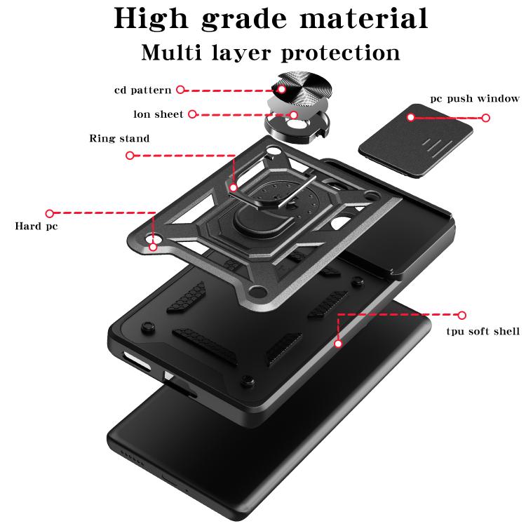 For Infinix Note 30 5G Sliding Camera Cover Design TPU+PC Phone Case(Gold) - free shipping - PMC TechLife - Order now!
