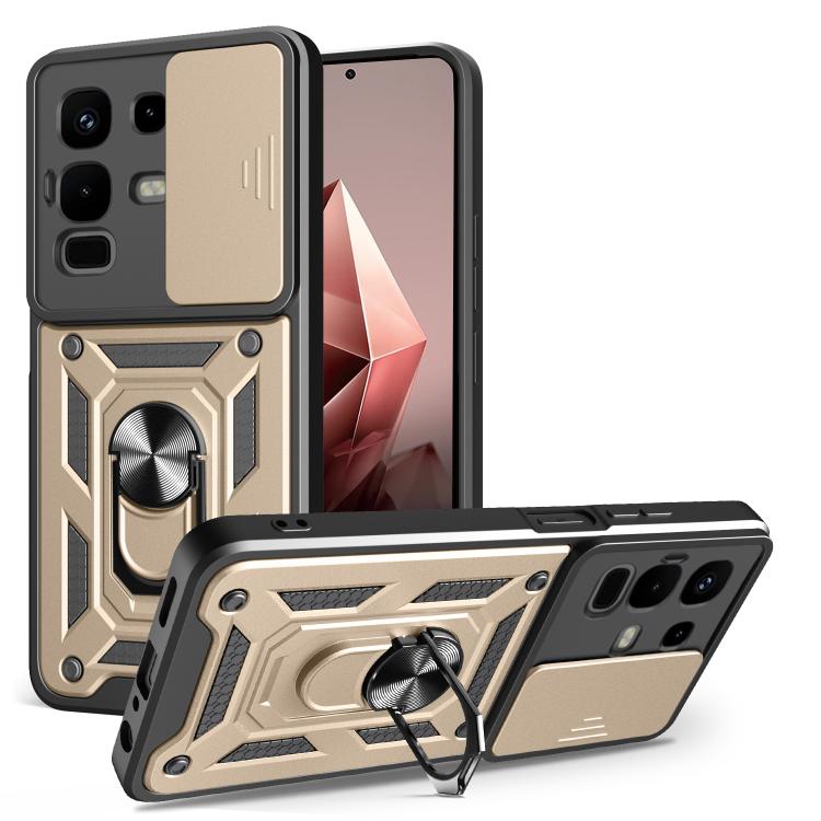 For Infinix Note 50x Sliding Camera Cover Design TPU+PC Phone Case(Gold) - free shipping - PMC TechLife - Order now!