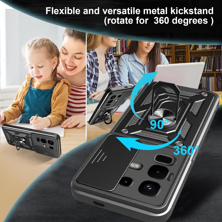 For Infinix Note 50x Sliding Camera Cover Design TPU+PC Phone Case(Gold) - free shipping - PMC TechLife - Order now!