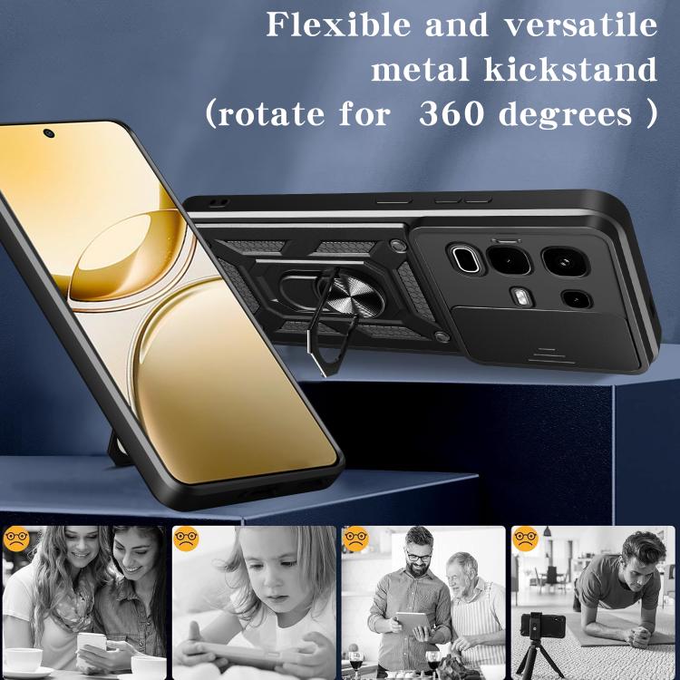 For Infinix Note 50s Sliding Camera Cover Design TPU+PC Phone Case(Silver) - free shipping - PMC TechLife - Order now!