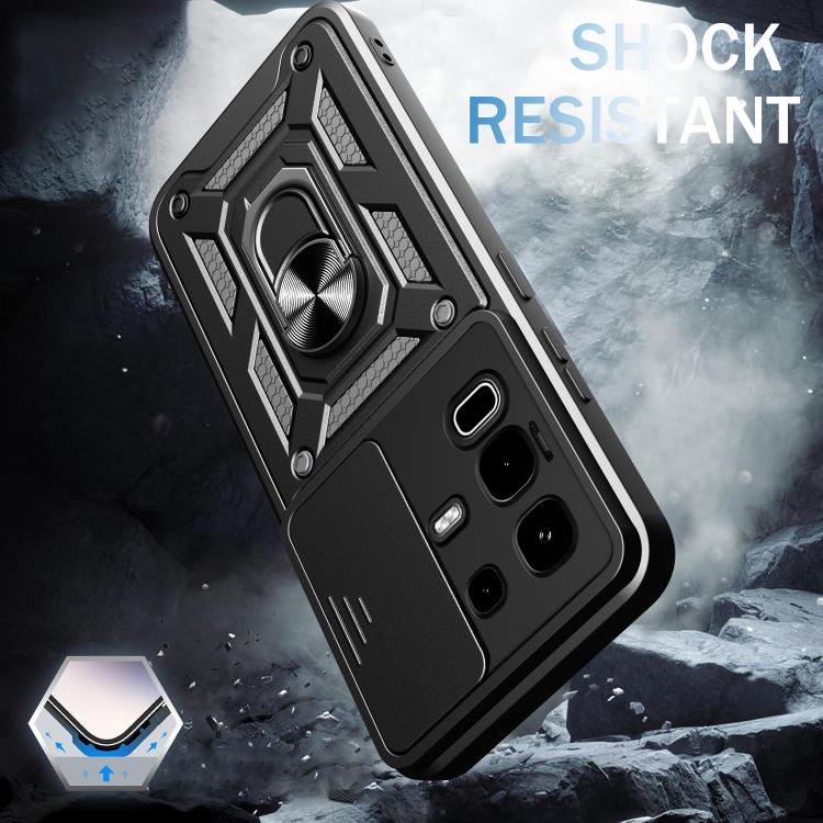 For Infinix Note 50s Sliding Camera Cover Design TPU+PC Phone Case(Silver) - free shipping - PMC TechLife - Order now!