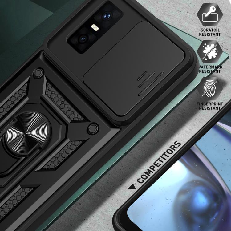 For Infinix GT 30 Pro Sliding Camera Cover Design TPU+PC Phone Case(Black) - free shipping - PMC TechLife - Order now!