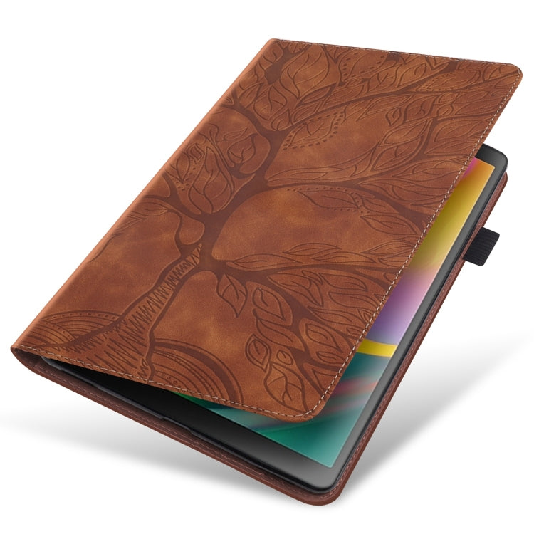 For Honor Pad X8a Tree Life Series Embossed Leather Tablet Case(Brown) - Honor by PMC TechLife | Online Shopping South Africa | PMC TechLife | Buy Now Pay Later Mobicred