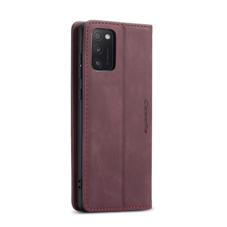 For Samsung Galaxy A41 CaseMe-013 Multifunctional Retro Frosted Horizontal Flip Leather Case with Card Slot & Holder & Wallet(Wine Red) - Galaxy Phone Cases by CaseMe | Online Shopping South Africa | PMC Jewellery | Buy Now Pay Later Mobicred