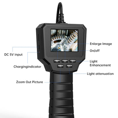 128AV 8mm Lenses Industrial Pipeline Endoscope with 2.4 inch Screen, Spec:1m Tube -  by PMC Jewellery | Online Shopping South Africa | PMC Jewellery | Buy Now Pay Later Mobicred