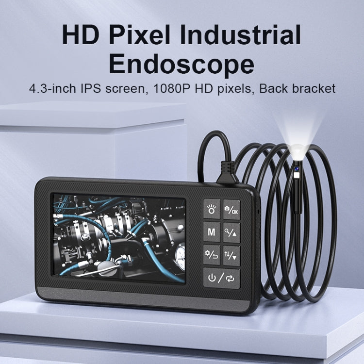 P005 8mm Dual Lenses Industrial Pipeline Endoscope with 4.3 inch HD Screen, Spec:1m Tube -  by PMC Jewellery | Online Shopping South Africa | PMC Jewellery | Buy Now Pay Later Mobicred