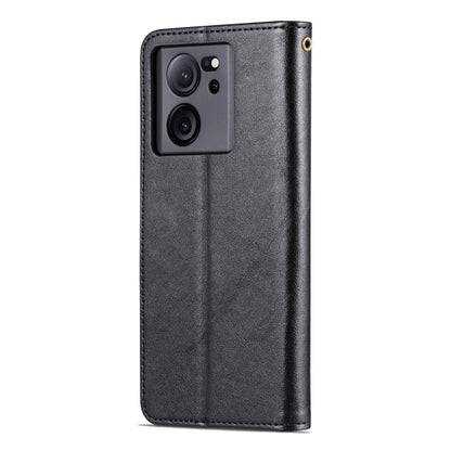 For Xiaomi 13T / Redmi K60 Ultra AZNS Sheepskin Texture Flip Leather Phone Case(Black) - Redmi K60 Ultra Cases by AZNS | Online Shopping South Africa | PMC Jewellery | Buy Now Pay Later Mobicred
