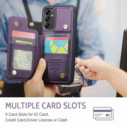 For Samsung Galaxy A14 CaseMe C22 Card Slots Holder RFID Anti-theft Phone Case(Purple) - Galaxy Phone Cases by CaseMe | Online Shopping South Africa | PMC Jewellery | Buy Now Pay Later Mobicred