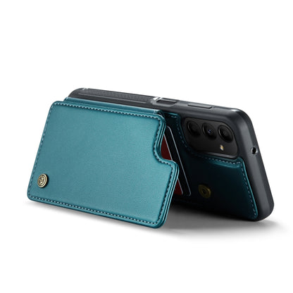 For Samsung Galaxy A13 5G CaseMe C22 Card Slots Holder RFID Anti-theft Phone Case(Blue Green) - Galaxy Phone Cases by CaseMe | Online Shopping South Africa | PMC Jewellery | Buy Now Pay Later Mobicred