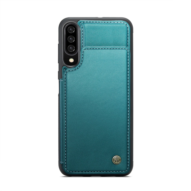 For Samsung Galaxy A30s/A50s/A50 CaseMe C22 Card Slots Holder RFID Anti-theft Phone Case(Blue Green) - Galaxy Phone Cases by CaseMe | Online Shopping South Africa | PMC Jewellery | Buy Now Pay Later Mobicred