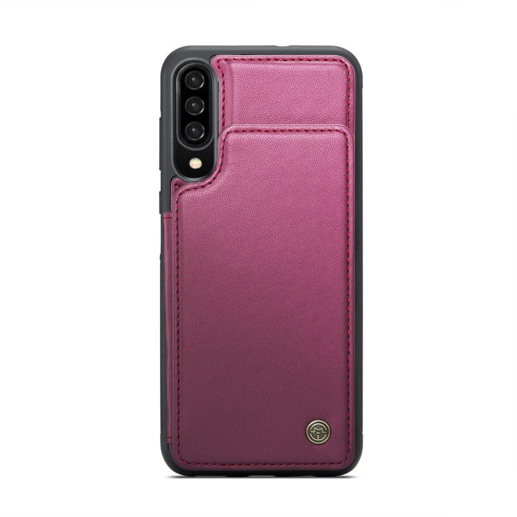 For Samsung Galaxy A30s/A50s/A50 CaseMe C22 Card Slots Holder RFID Anti-theft Phone Case(Wine Red) - Galaxy Phone Cases by CaseMe | Online Shopping South Africa | PMC Jewellery | Buy Now Pay Later Mobicred