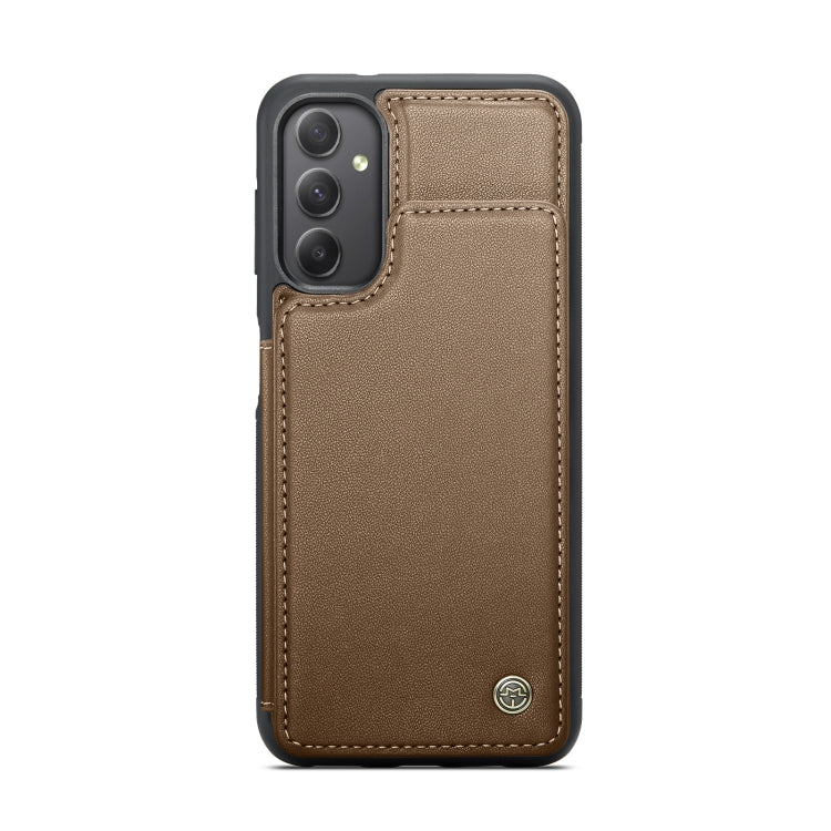 For Samsung Galaxy A34 5G CaseMe C22 Card Slots Holder RFID Anti-theft Phone Case(Brown) - Galaxy Phone Cases by CaseMe | Online Shopping South Africa | PMC Jewellery | Buy Now Pay Later Mobicred