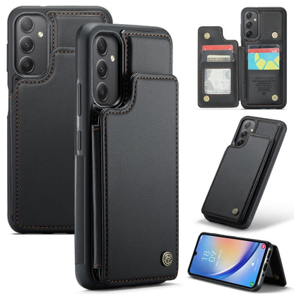 For Samsung Galaxy A34 5G CaseMe C22 Card Slots Holder RFID Anti-theft Phone Case(Black) - Galaxy Phone Cases by CaseMe | Online Shopping South Africa | PMC Jewellery | Buy Now Pay Later Mobicred