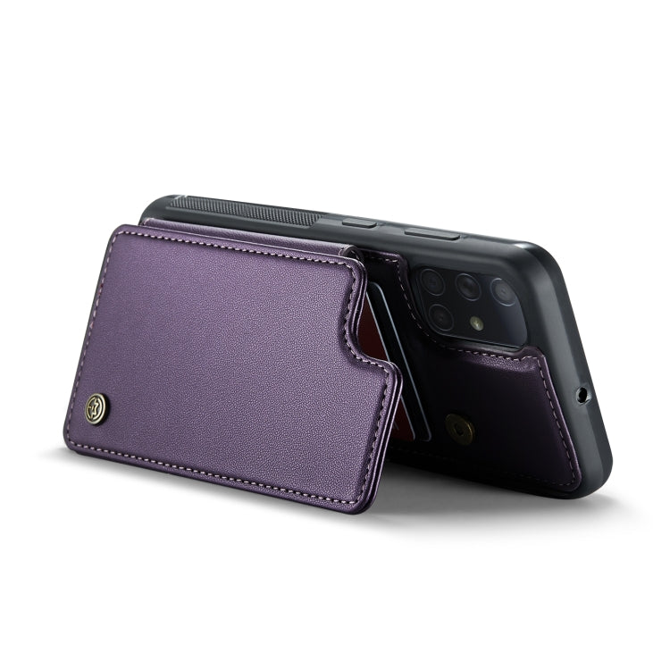 For Samsung Galaxy A51 4G CaseMe C22 Card Slots Holder RFID Anti-theft Phone Case(Purple) - Galaxy Phone Cases by CaseMe | Online Shopping South Africa | PMC Jewellery | Buy Now Pay Later Mobicred