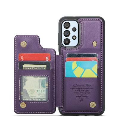 For Samsung Galaxy A53 5G CaseMe C22 Card Slots Holder RFID Anti-theft Phone Case(Purple) - Galaxy Phone Cases by CaseMe | Online Shopping South Africa | PMC Jewellery | Buy Now Pay Later Mobicred