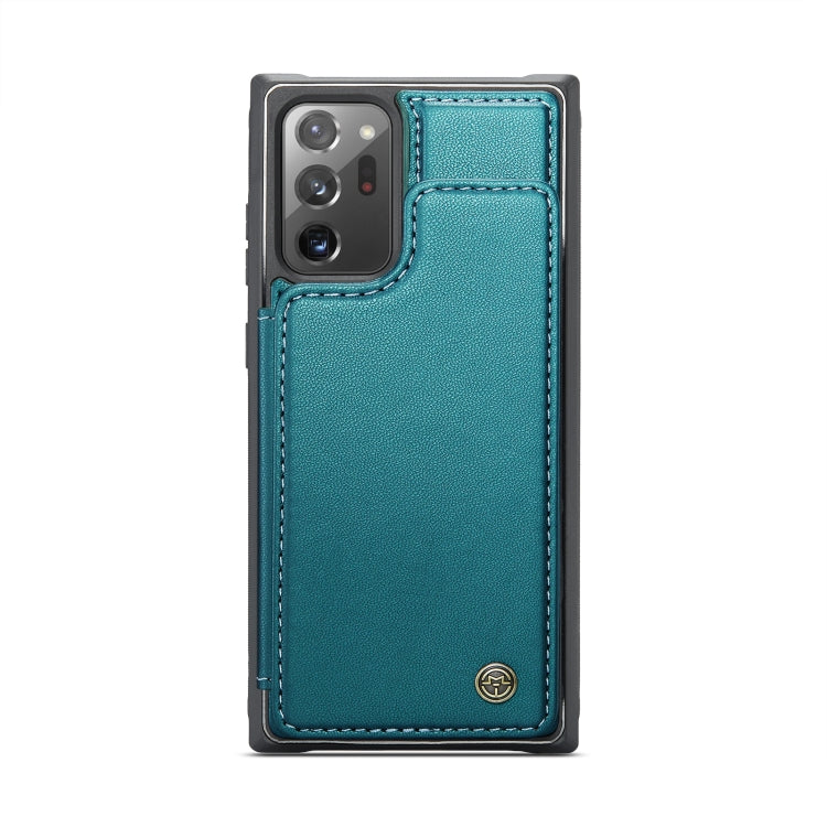 For Samsung Galaxy Note20 Ultra CaseMe C22 Card Slots Holder RFID Anti-theft Phone Case(Blue Green) - Galaxy Note20 Ultra Cases by CaseMe | Online Shopping South Africa | PMC Jewellery | Buy Now Pay Later Mobicred