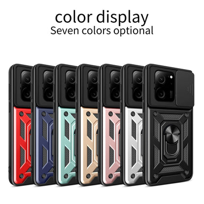 For Xiaomi 13T/13T Pro/Redmi K60 Ultra Sliding Camera Cover Design TPU Hybrid PC Phone Case(Black) - Redmi K60 Ultra Cases by PMC Jewellery | Online Shopping South Africa | PMC Jewellery | Buy Now Pay Later Mobicred