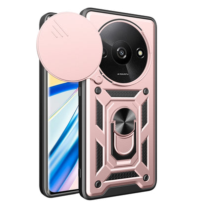 For Xiaomi Redmi A3 Sliding Camera Cover Design TPU Hybrid PC Phone Case(Rose Gold) - Xiaomi Cases by PMC Jewellery | Online Shopping South Africa | PMC Jewellery | Buy Now Pay Later Mobicred