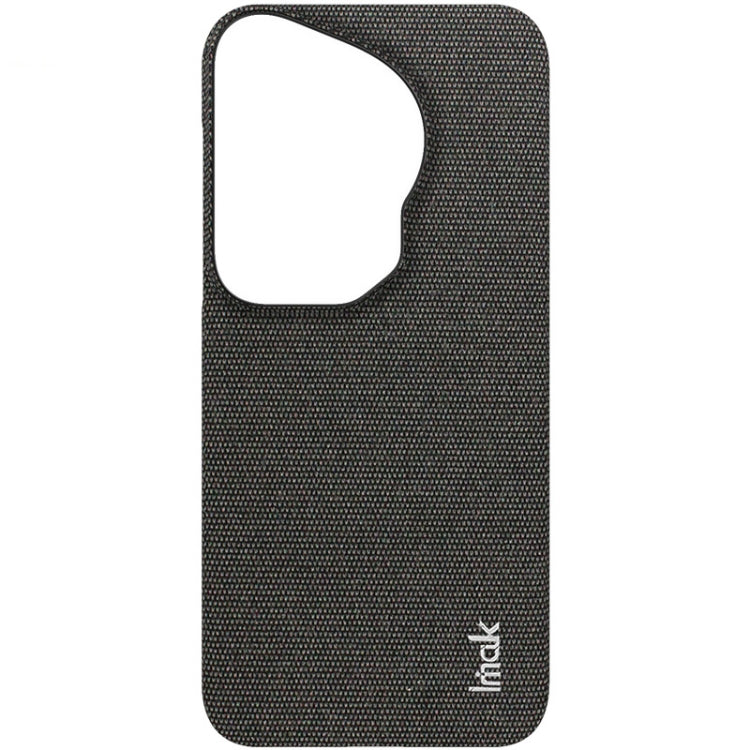 For Huawei Pura 70 Ultra imak Ruiyi Series Cloth Texture PU + PC Phone Case(Black) - Huawei Cases by imak | Online Shopping South Africa | PMC Jewellery | Buy Now Pay Later Mobicred