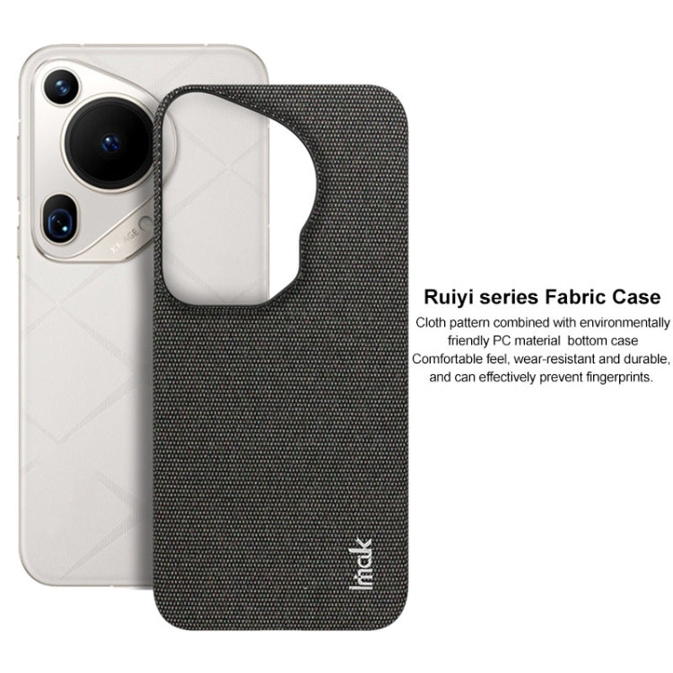 For Huawei Pura 70 Ultra imak Ruiyi Series Cloth Texture PU + PC Phone Case(Dark Grey) - Huawei Cases by imak | Online Shopping South Africa | PMC Jewellery | Buy Now Pay Later Mobicred