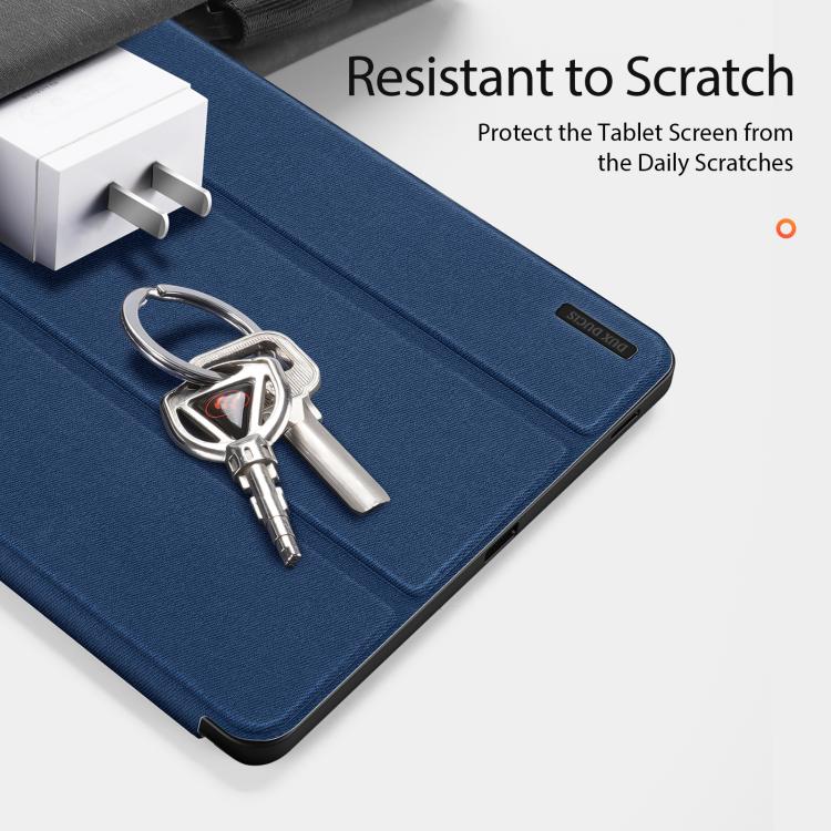 For Samsung Galaxy Tab S10 FE+ DUX DUCIS Domo Series Magnetic Flip Leather Tablet Case(Blue) - free shipping - PMc TechLife - Order now!