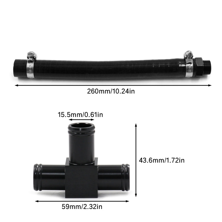 F09215 For Subaru EJ20/EJ25 Car Engine Cylinder Coolant Pipe Set(Black) - Engine Fittings by PMC TechLife | Online Shopping South Africa | PMC TechLife | Buy Now Pay Later Mobicred