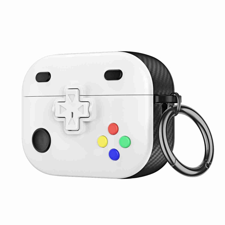For AirPods 3 Game Console Shape Wireless Earphones Protective Case(White) - For AirPods 3 by PMC Jewellery | Online Shopping South Africa | PMC Jewellery | Buy Now Pay Later Mobicred