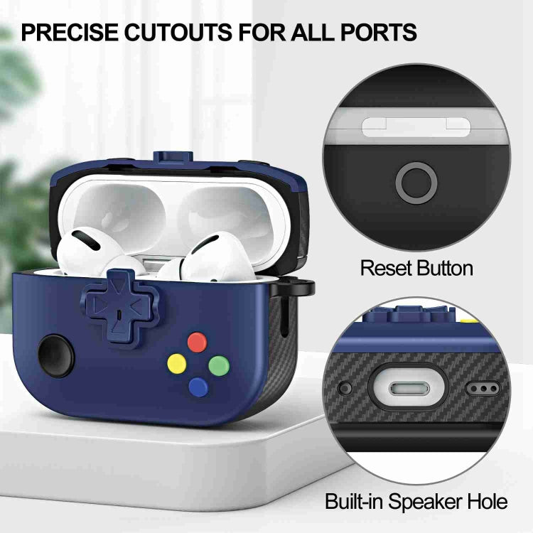 For AirPods Pro Game Console Shape Wireless Earphones Protective Case(Blue) - For AirPods Pro by PMC Jewellery | Online Shopping South Africa | PMC Jewellery | Buy Now Pay Later Mobicred