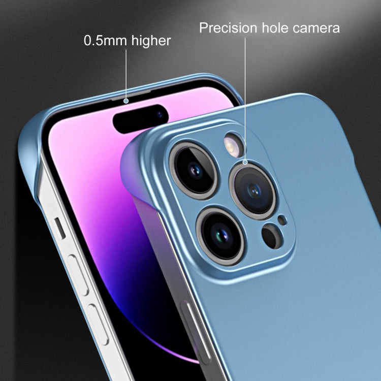For iPhone 12 mini Frameless Metallic Paint Hybrid PC Phone Case(Sierra Blue) - free shipping - PMC TechLife - Order now!