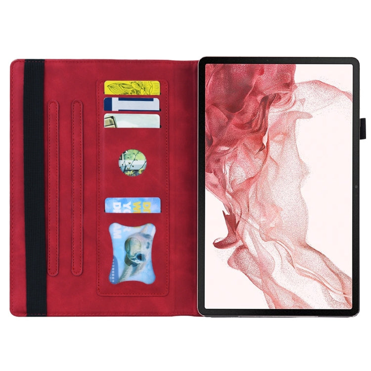 For Samsung Galaxy Tab S9 Ultra /S8 Ultra Splicing Shockproof Leather Tablet Case(Red) - free shipping - PMC Jewellery - Order now!