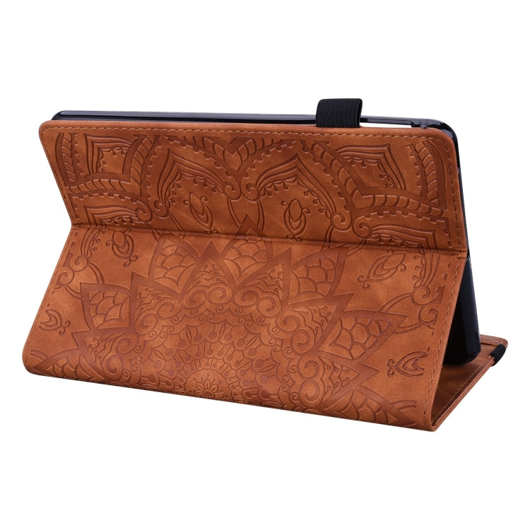 For Samsung Galaxy Tab S9 Ultra Calf Texture Embossed Leather Tablet Case(Brown) - free shipping - PMC TechLife - Order now!