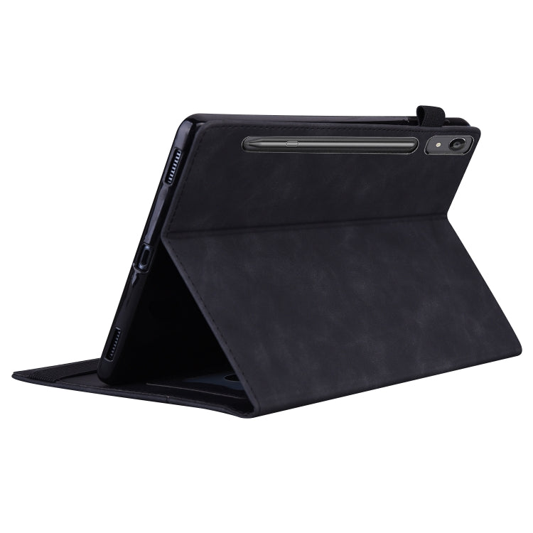 For Lenovo Tab P12 12.7 Splicing Shockproof Leather Tablet Case(Black) - Lenovo by PMC TechLife | Online Shopping South Africa | PMC TechLife | Buy Now Pay Later Mobicred
