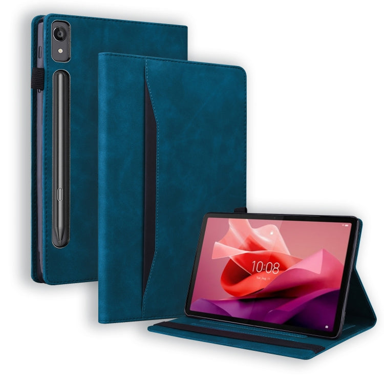 For Lenovo Tab P12 12.7 Splicing Shockproof Leather Tablet Case(Blue) - Lenovo by PMC TechLife | Online Shopping South Africa | PMC TechLife | Buy Now Pay Later Mobicred