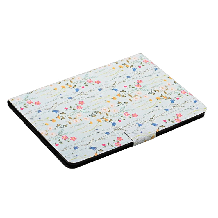 For Samsung Galaxy Tab A9+ Flower Pattern Horizontal Flip PU Tablet Case with Sleep / Wake-up Function(Small Floral) - Galaxy Tab A9 by PMC TechLife | Online Shopping South Africa | PMC TechLife