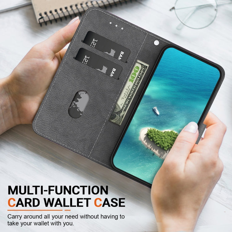 For Google Pixel 9 Pro Crystal Texture Colored Drawing Leather Phone Case(Blue Pansies) - Google Cases by PMC TechLife | Online Shopping South Africa | PMC TechLife | Buy Now Pay Later Mobicred