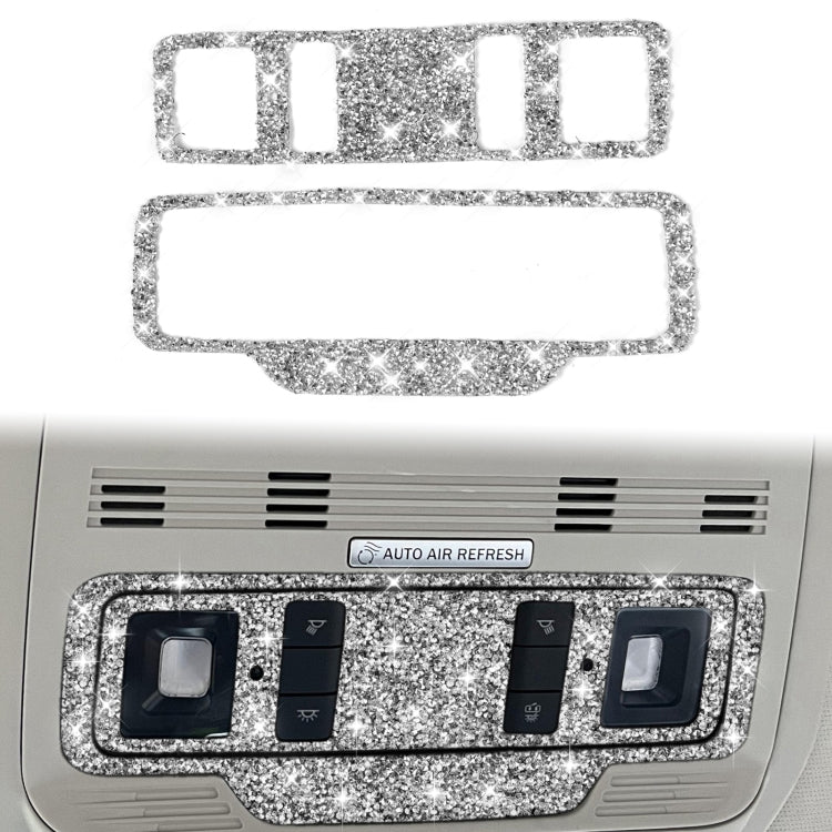 For Ford Mustang Mach E 2021 Car Reading Light Button Diamond Decorative Sticker - Car Interior Mouldings by PMC TechLife | Online Shopping South Africa | PMC TechLife | Buy Now Pay Later Mobicred