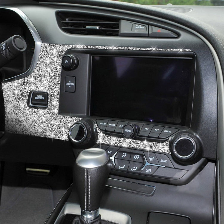 For Chevrolet Corvette C7 2014-2019 4 in 1 Car Central Control Panel Diamond Decorative Sticker, Left Drive - Car Interior Mouldings by PMC TechLife | Online Shopping South Africa | PMC TechLife | Buy Now Pay Later Mobicred