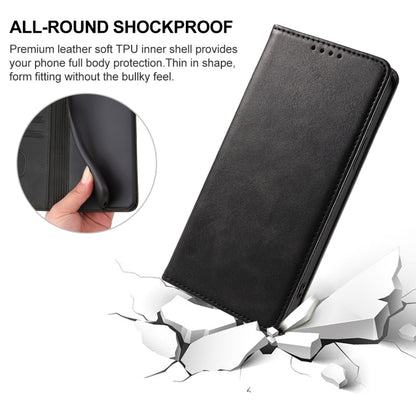 For vivo iQOO 12 Pro Magnetic Closure Leather Phone Case(Black) - iQOO 12 Pro Cases by PMC Jewellery | Online Shopping South Africa | PMC Jewellery | Buy Now Pay Later Mobicred