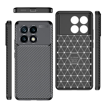 For Xiaomi Redmi K70 Carbon Fiber Texture Shockproof TPU Phone Case(Black) - K70 Cases by PMC Jewellery | Online Shopping South Africa | PMC Jewellery | Buy Now Pay Later Mobicred